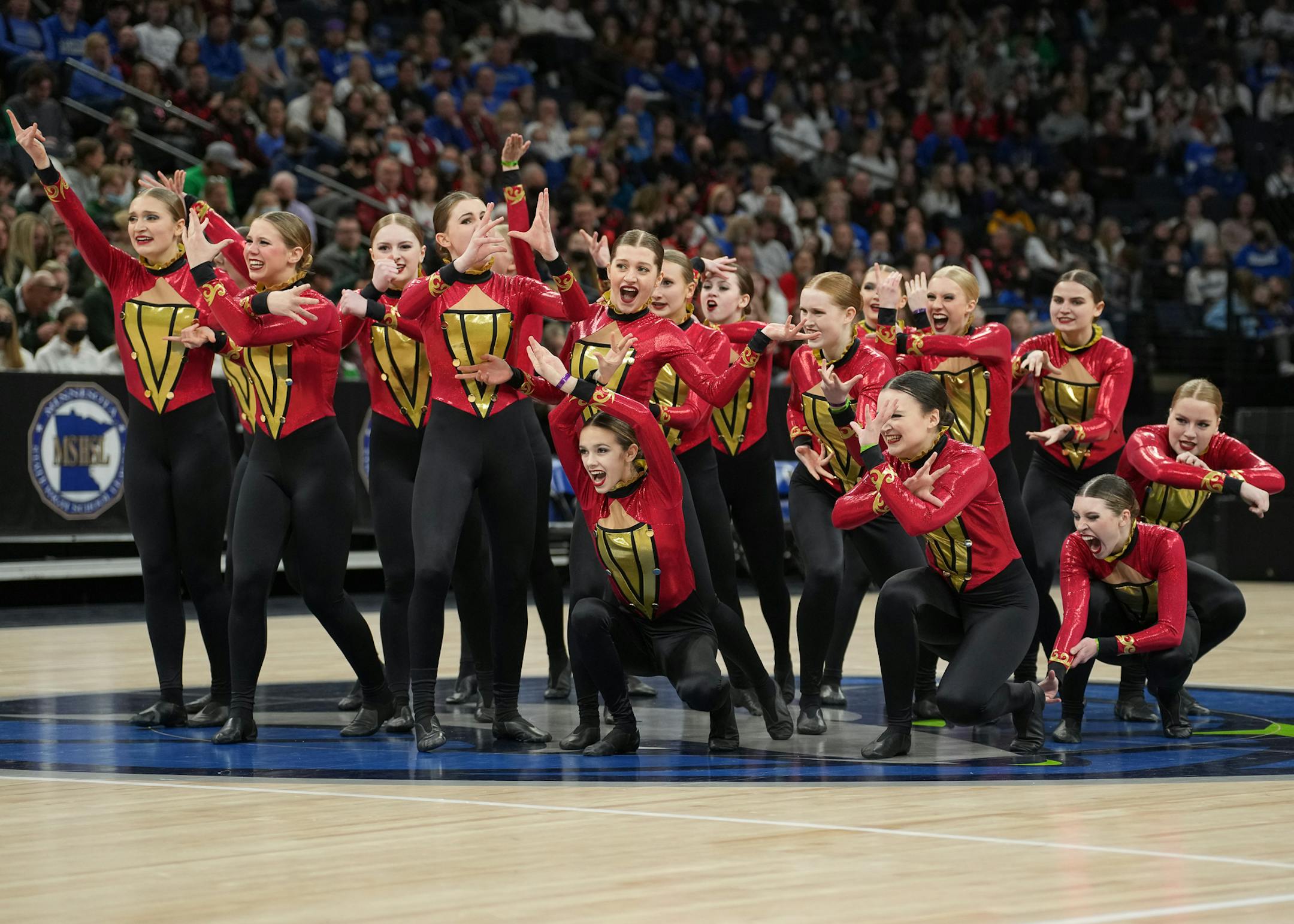 Orono performs at the Class 2A MSHSL State High Kick Dance Tournament.