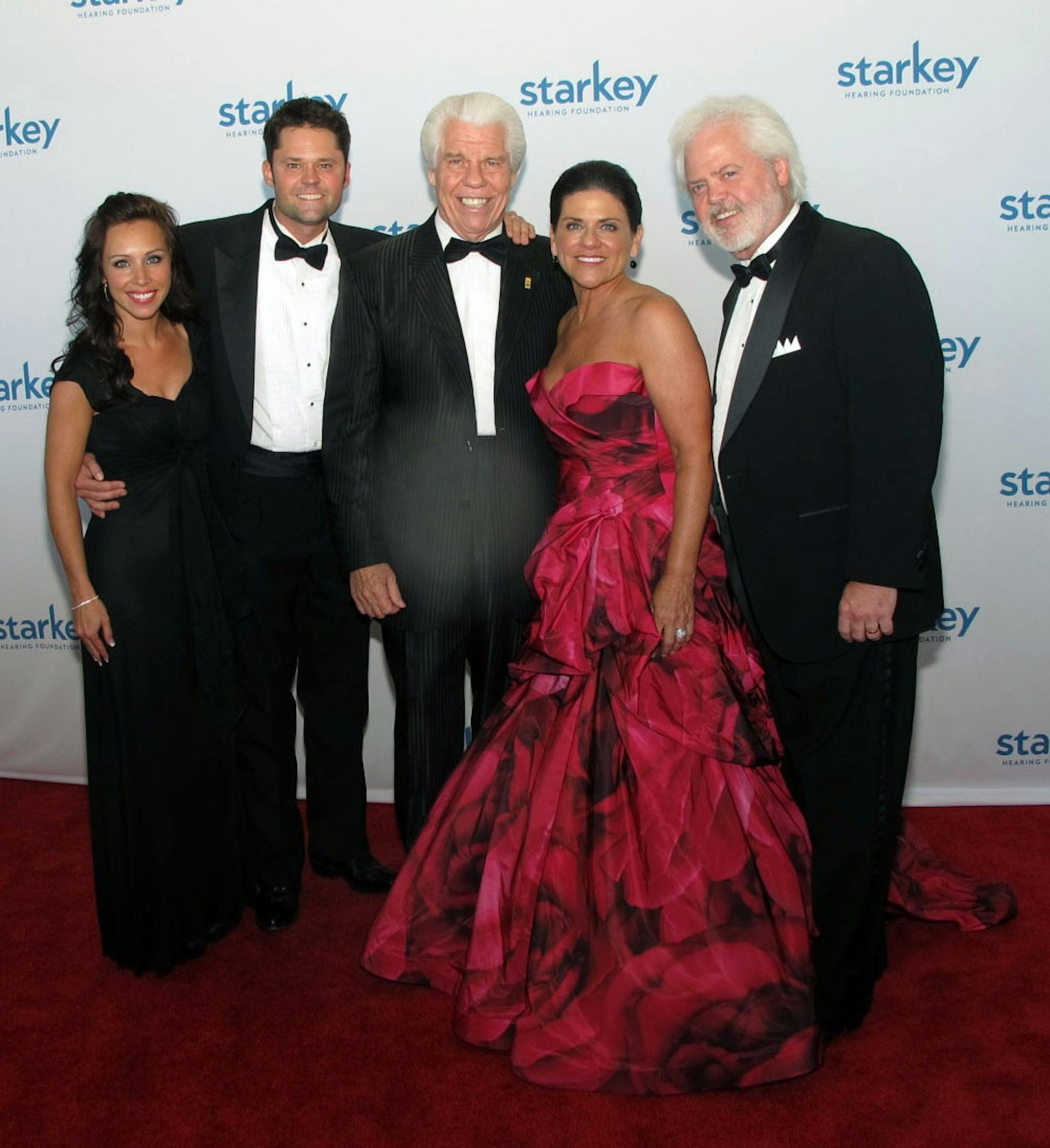 Sara Glassman, sglassman@startribune.com Rebecca Halliday, Justin Osmond, Bill and Tani Austin of Starkey Hearing Foundation and Merrill Osmond. Starkey Hearing Foundation's annual gala