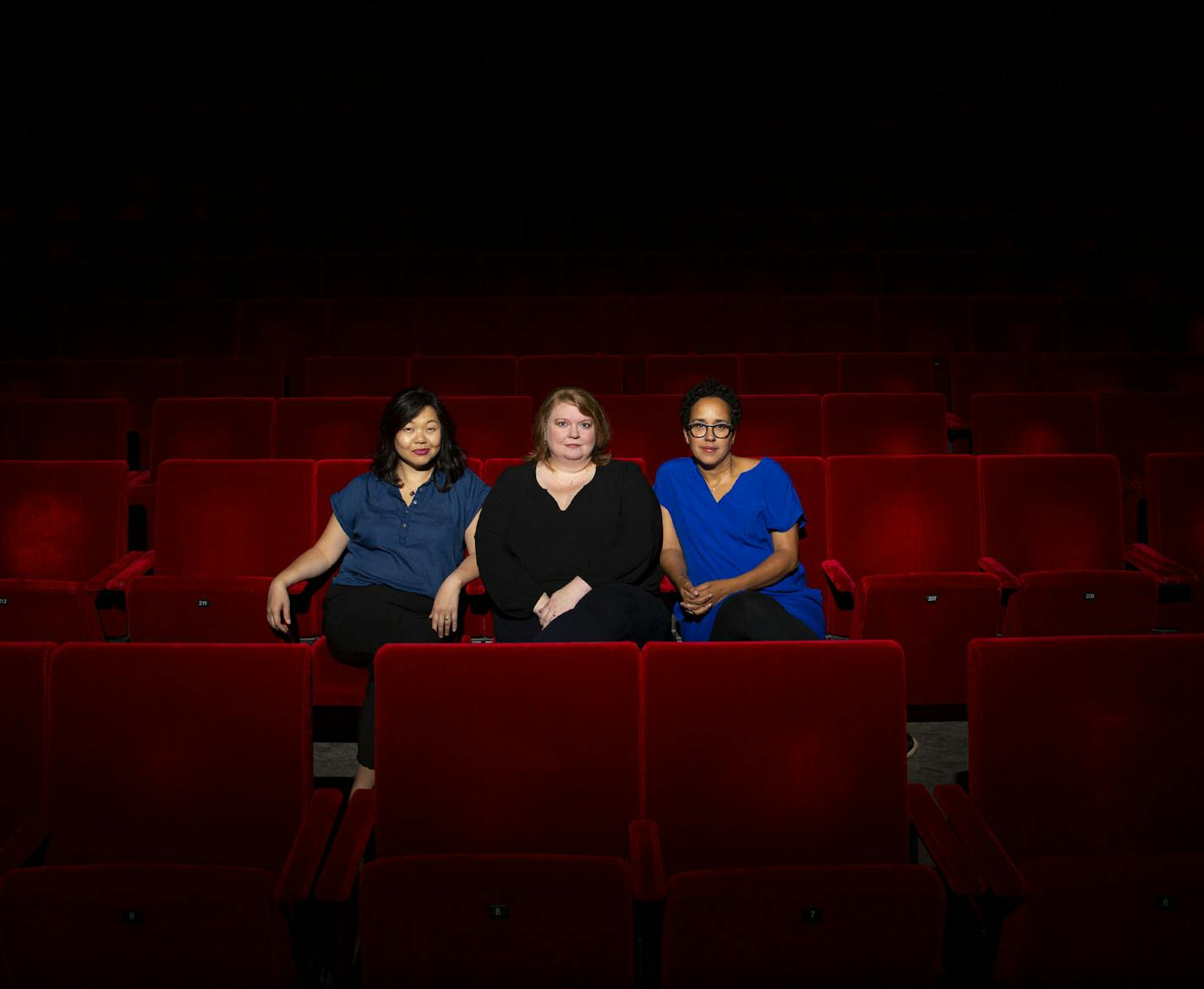 (From left) Sheena Jason Kelley, Jennifer Liestman and Kelli Foster Warder pose for a portrait in the McGuire Proscenium in the Guthrie Theater in Minneapolis, MN. ALEX KORMANN &#xa5; alex.kormann@startribune.com "We hope that everyone who walks through the door is 'the one'," Jennifer Liestman said. This trio of powerful women are in charge of casting actors and actresses for many performances in the Twin Cities. "A lot of people think it's us vs. them and it's not. We are cheering on everyone