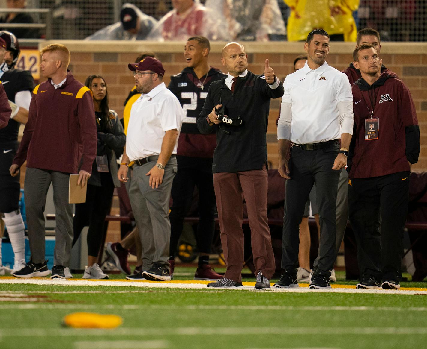 Gophers coach P.J. Fleck was given plenty of credit by the broadcasting crew when Minnesota had a lead on No. 4 Ohio State.