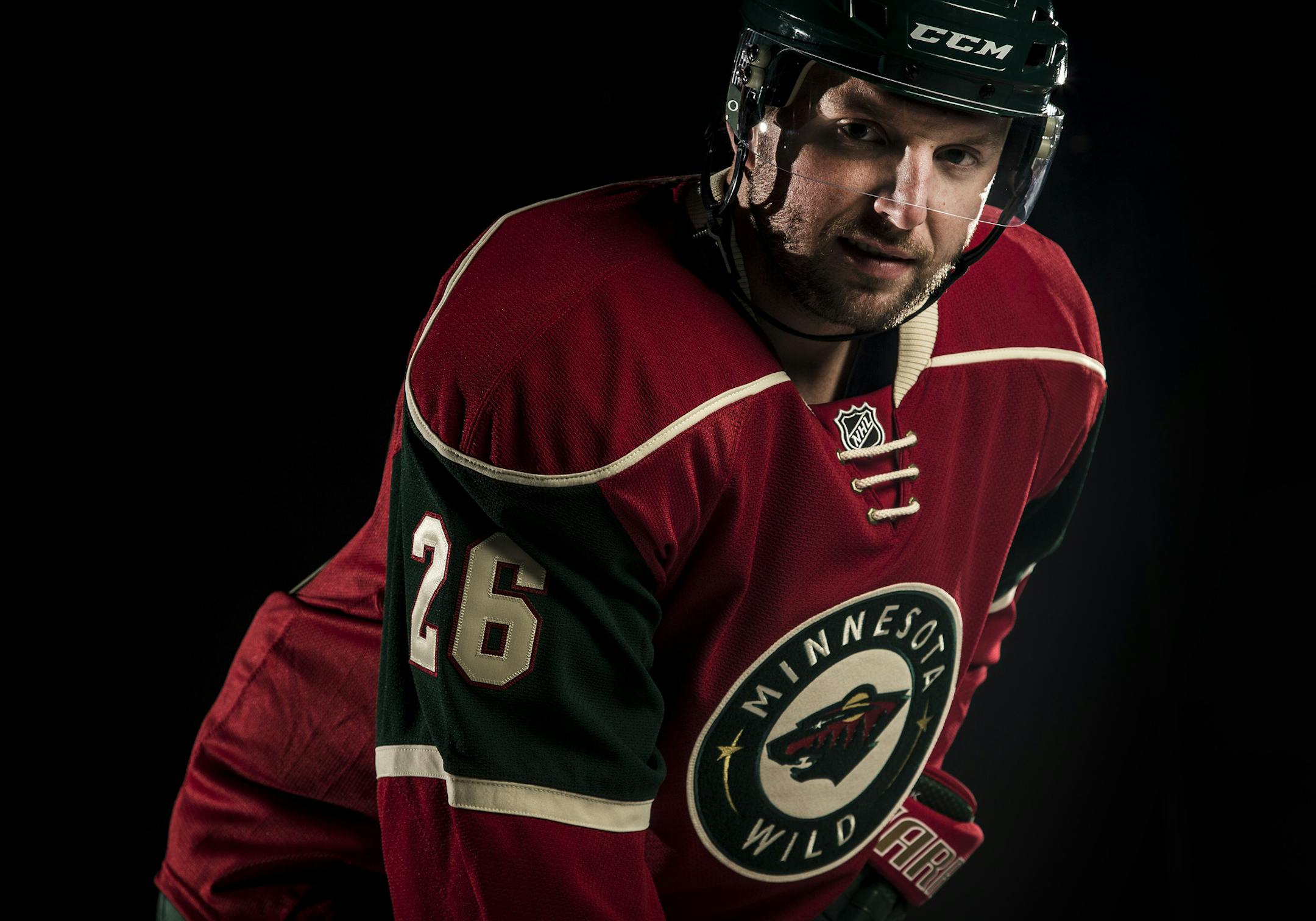 Minnesota Wild Thomas Vanek (26). ] CARLOS GONZALEZ cgonzalez@startribune.com - September 18 , 2014 , St. Paul, Minn., Xcel Energy Center, NHL, Minnesota Wild