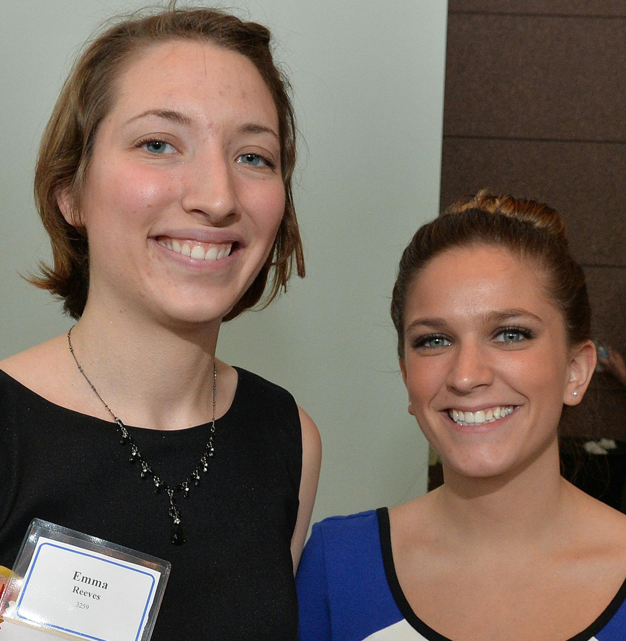 From left, PACER Center volunteers Emma Reeves and Krystina Rasmussen. ] (SPECIAL TO THE STAR TRIBUNE/BRE McGEE) **Emma Reeves (left), Krystina Rasmussen (right)