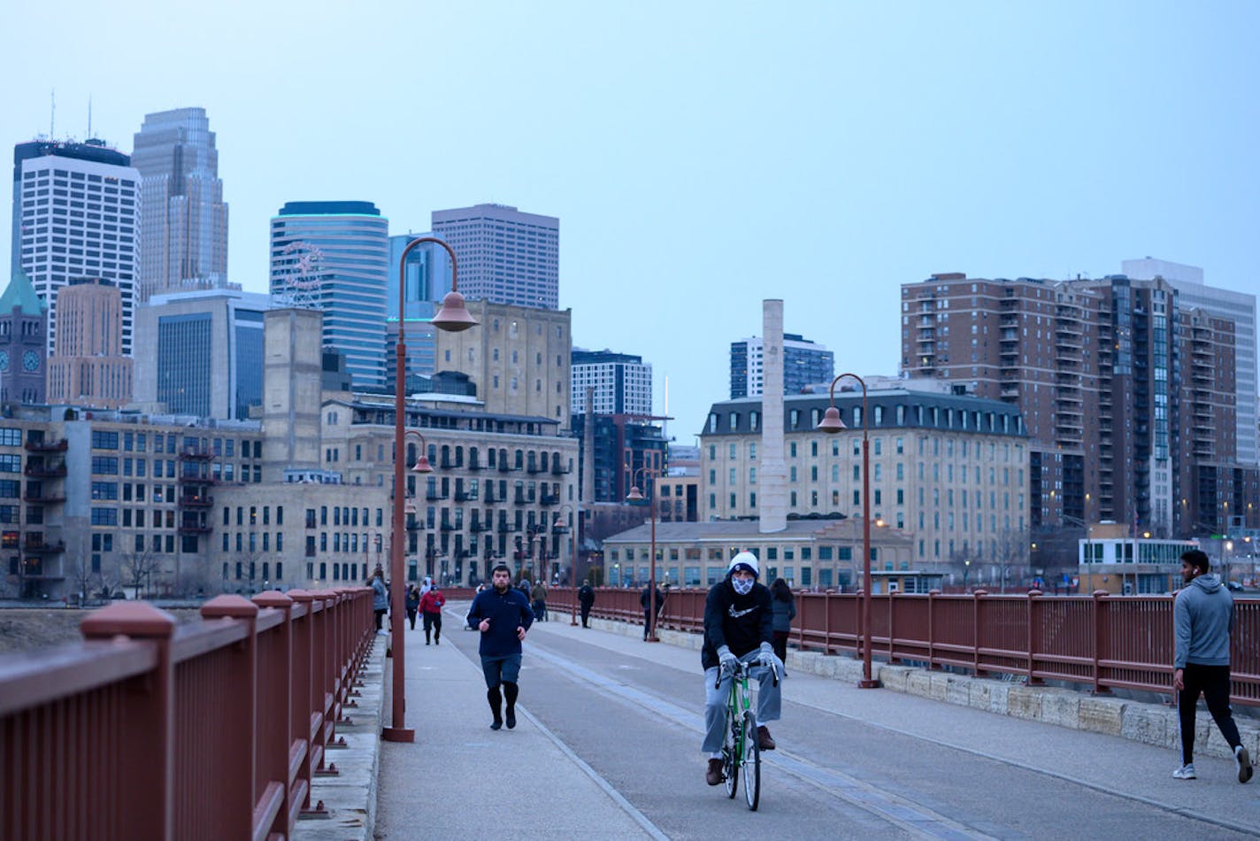 The eastbound lane of Main Street in Minneapolis from Third Avenue to the Stone Arch Bridge will be closed to make for extra space.