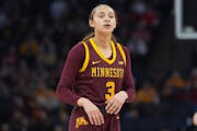 Gophers guard Amaya Battle, pictured March 7 during a Big Ten tournament game at Target Center, has played her best basketball late in this season.