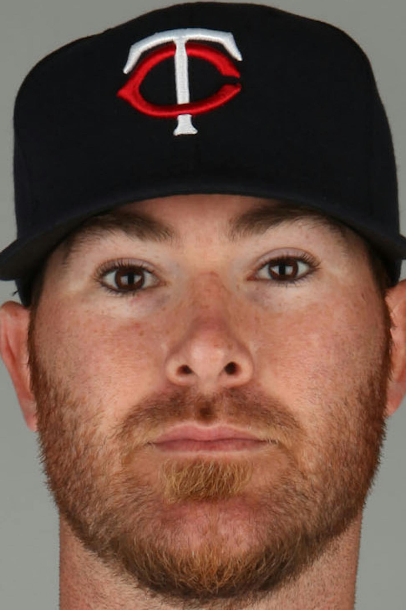 FORT MYERS, FL - FEBRUARY 27: Ryan Doumit (18) of the Minnesota Twins poses during Photo Day on Monday, February 27, 2012 at Hammond Stadium in Fort Myers, Florida. (Photo by Eliot J. Schechter/MLB Photos via Getty Images) *** Local Caption *** Ryan Doumit ORG XMIT: 137075938