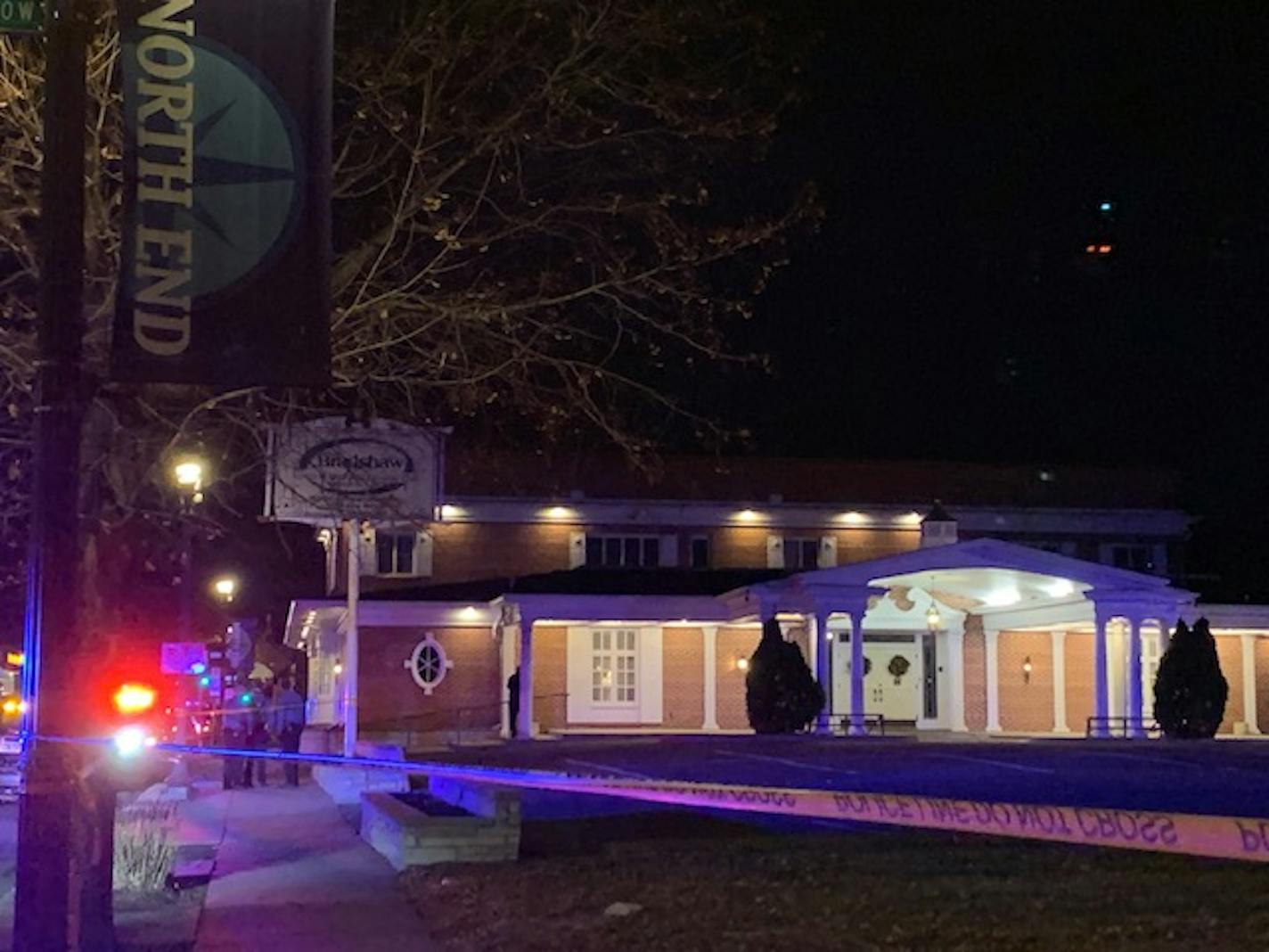 St. Paul police shot a man four times near the corner of Rice Street N. and Magnolia Avenue W. on Saturday night, near the Bradshaw Funeral Home.