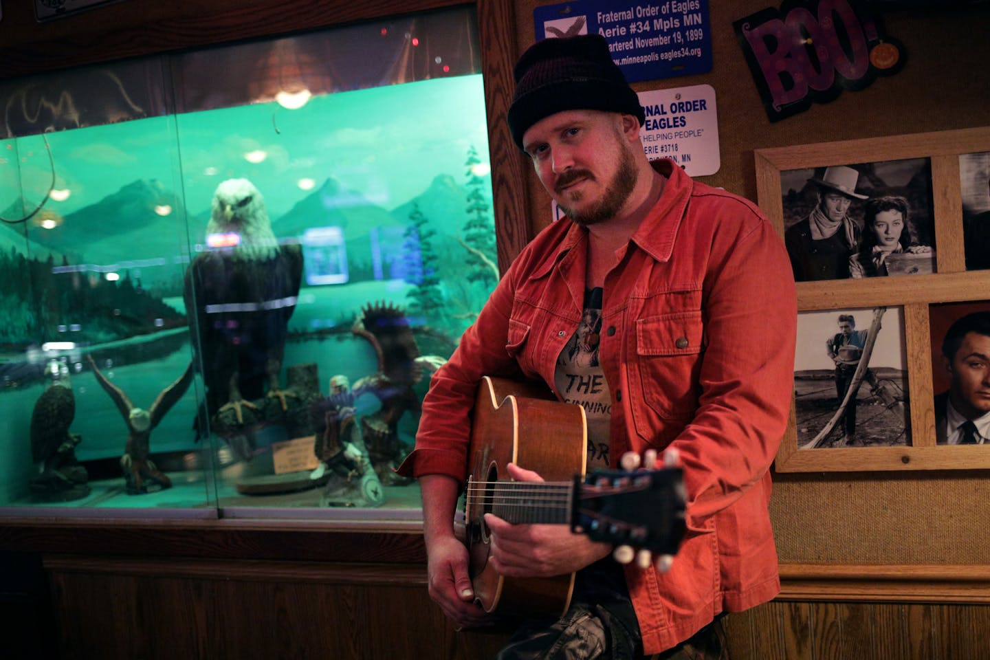 David Huckfelt, co-leader of locally beloved folk-rock group the Pines, spent a month on Isle Royale as the park's artist-in-residence and has a moving new solo album to show for it. ]
BRIAN PETERSON &#xef; brian.peterson@startribune.com
Minneapolis, MN 10/28/2018