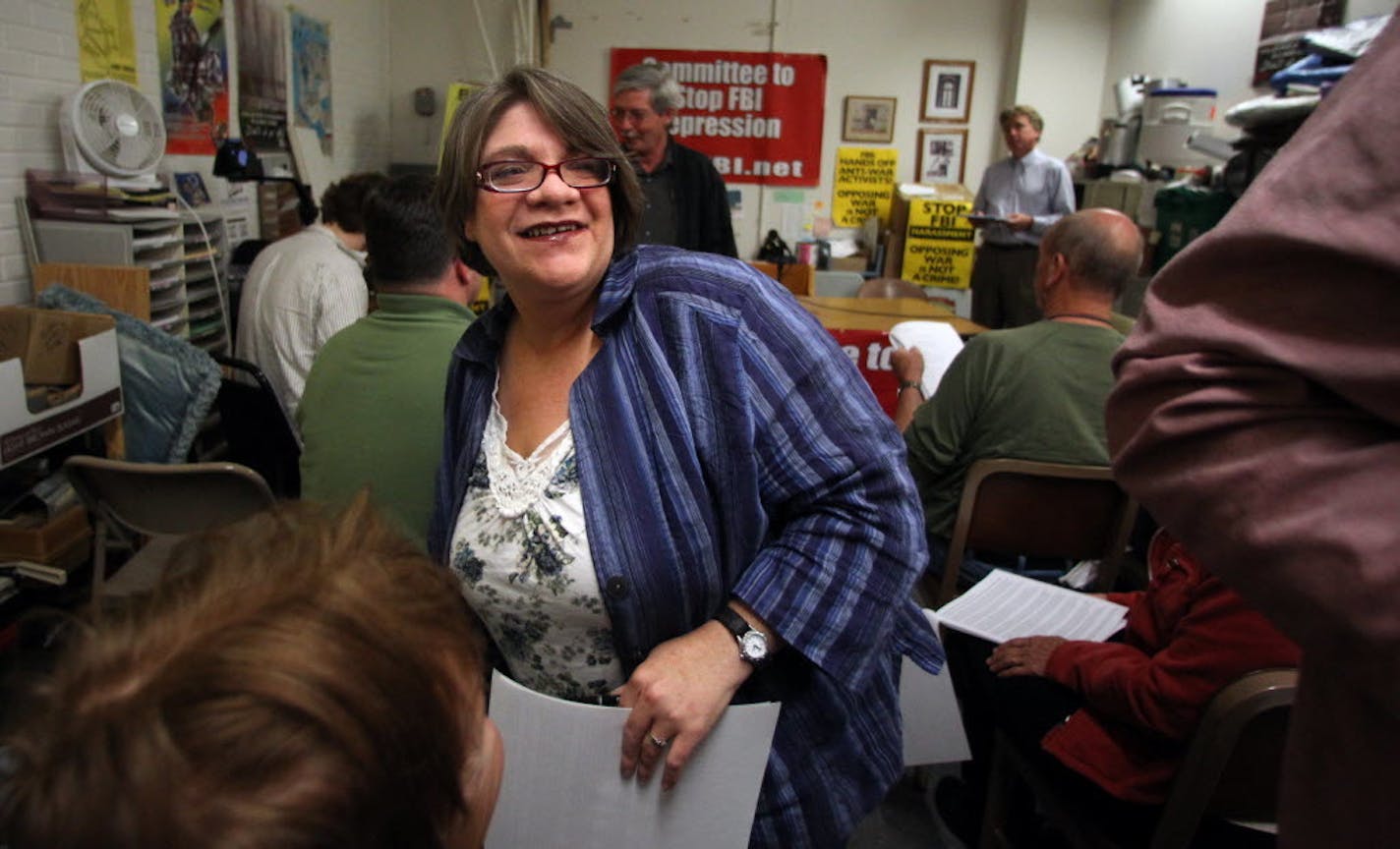 Activist Jess Sundin, shown in 2011, and her Twin Cities Coalition 4 Justice 4 Jamar Clark will join a loose coalition of 12 groups for a protest march on Super Bowl Sunday.