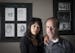 Mai and Tom Fitzgerald posed for a picture in front of their daughter Tara's artwork in their home in Woodbury, Minn., on Tuesday, March 31, 2015. Tar