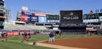 The Minnesota Twins worked out at Yankee Stadium on Monday.