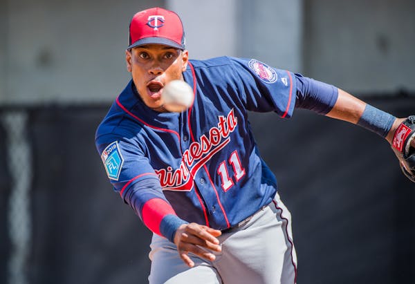 Twins infielder Jorge Polanco ran drills during a spring training workout in Fort Myers.