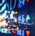 display stock market numbers and graph. istock