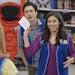 SUPERSTORE -- "Olympics" Episode 201 -- Pictured: (l-r) Ben Feldman as Jonah, America Ferrera as Amy -- (Photo by: Paul Drinkwater/NBC) ORG XMIT: Seas