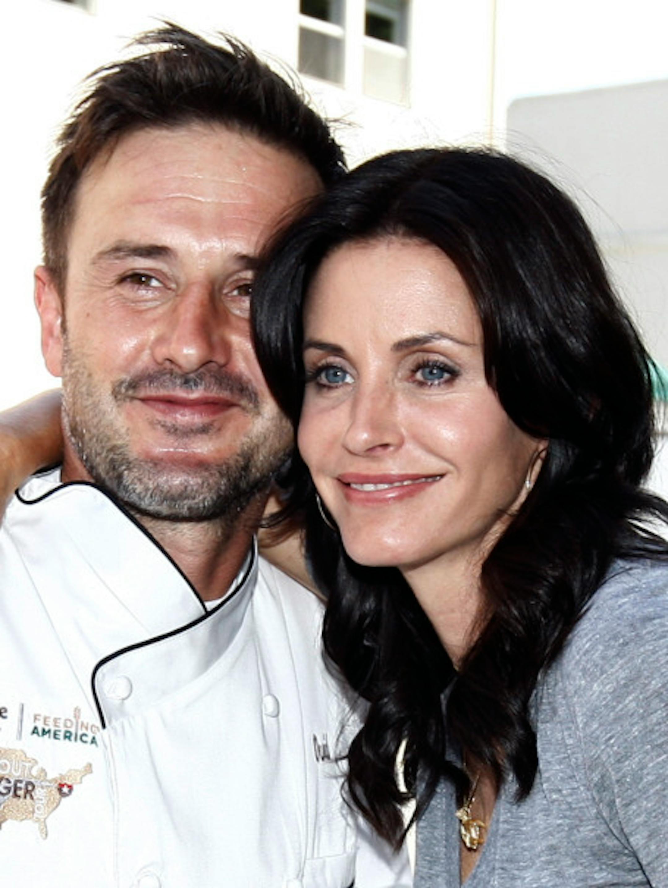 David and Courteney in happier times