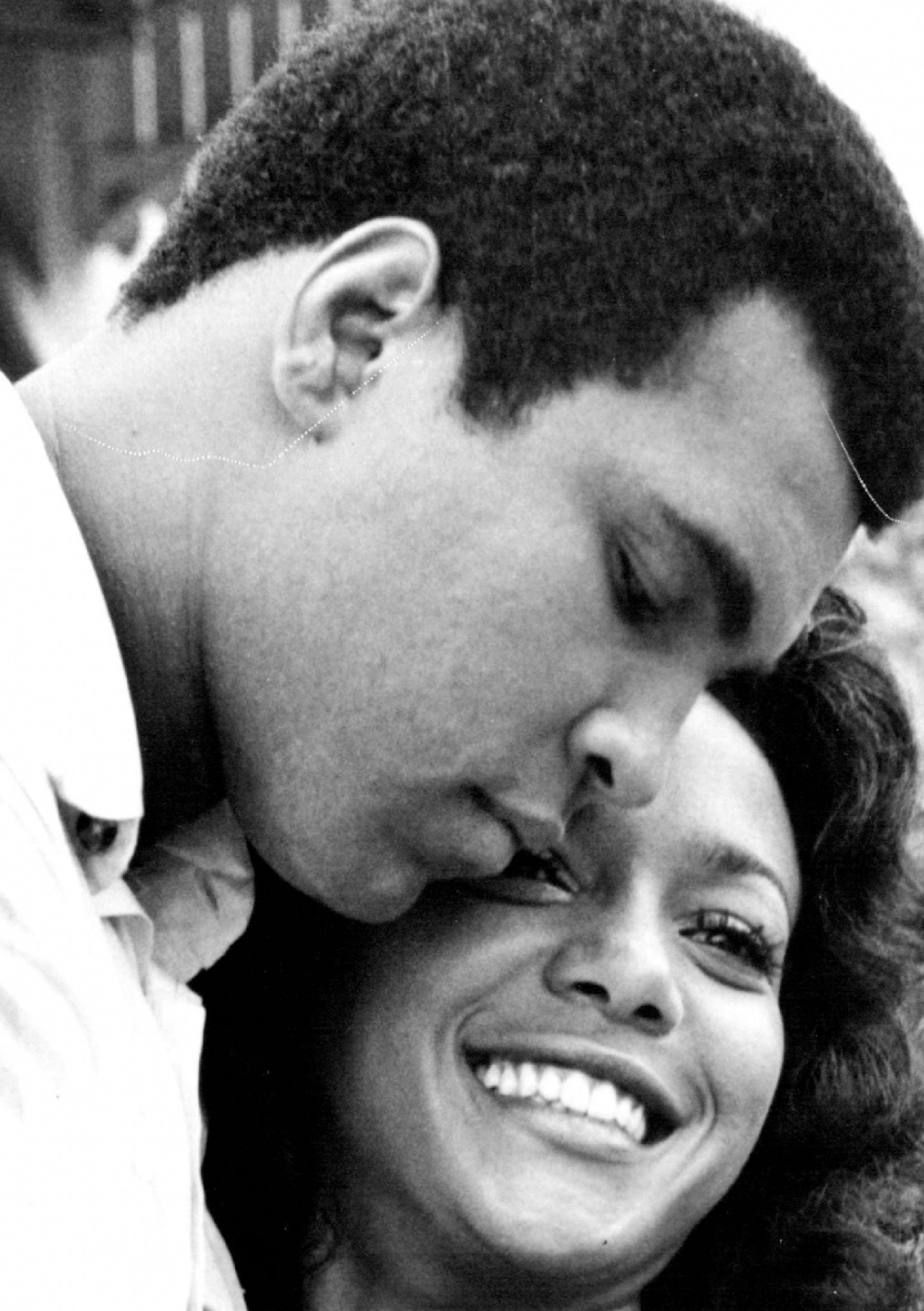 June 18, 1977 Muhammad Ali, in digging through his own roots, found that he is part Irish! He related the story while filming "The Greatest." Seen with the champ here is co-star Mira Waters. June 19, 1977