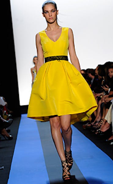 A Spring 2012 look by Monique Lhuillier