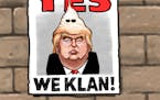 Sack cartoon: Trump and friends