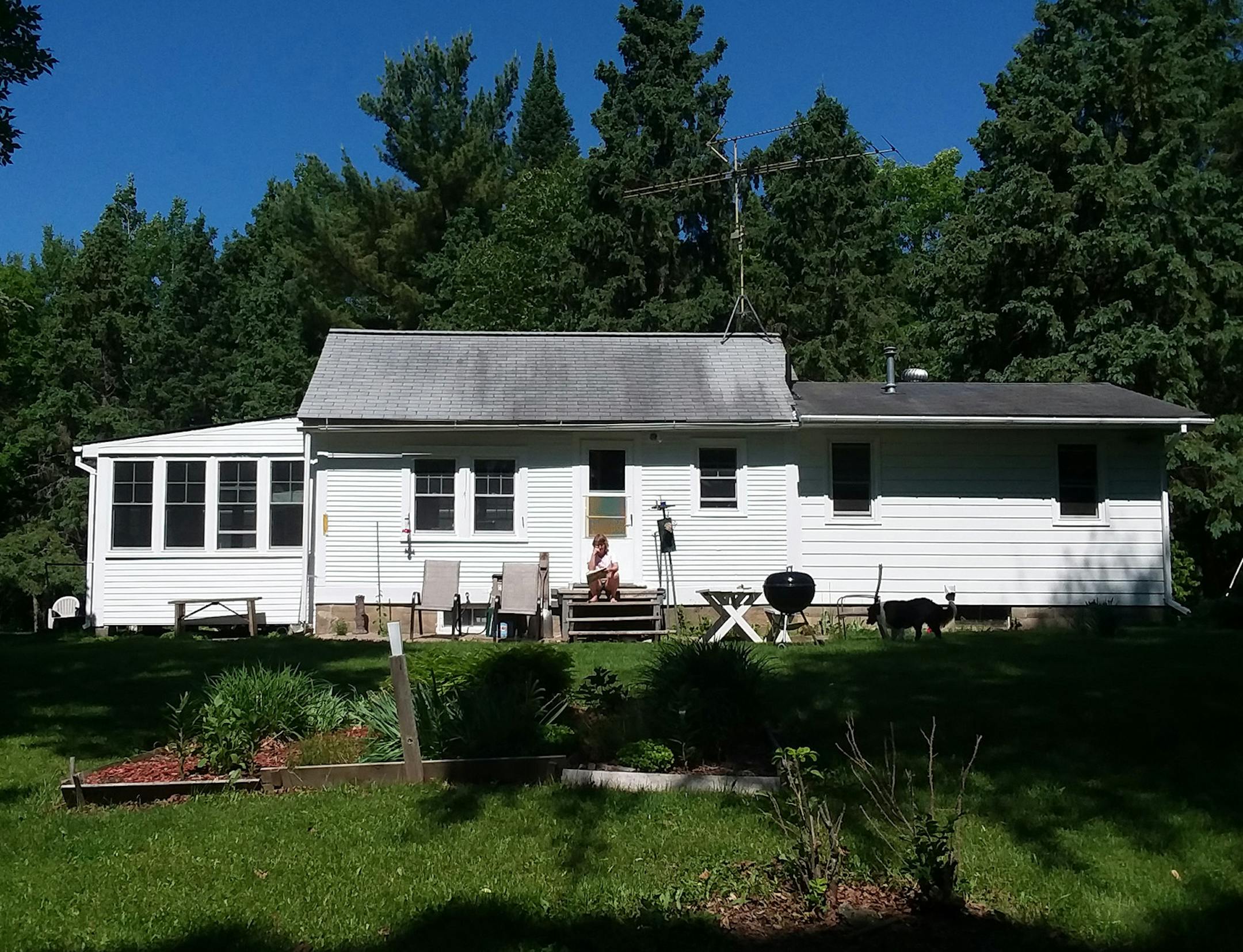 The cabin was originally built as a farmhouse.
Outdoors Weekend.