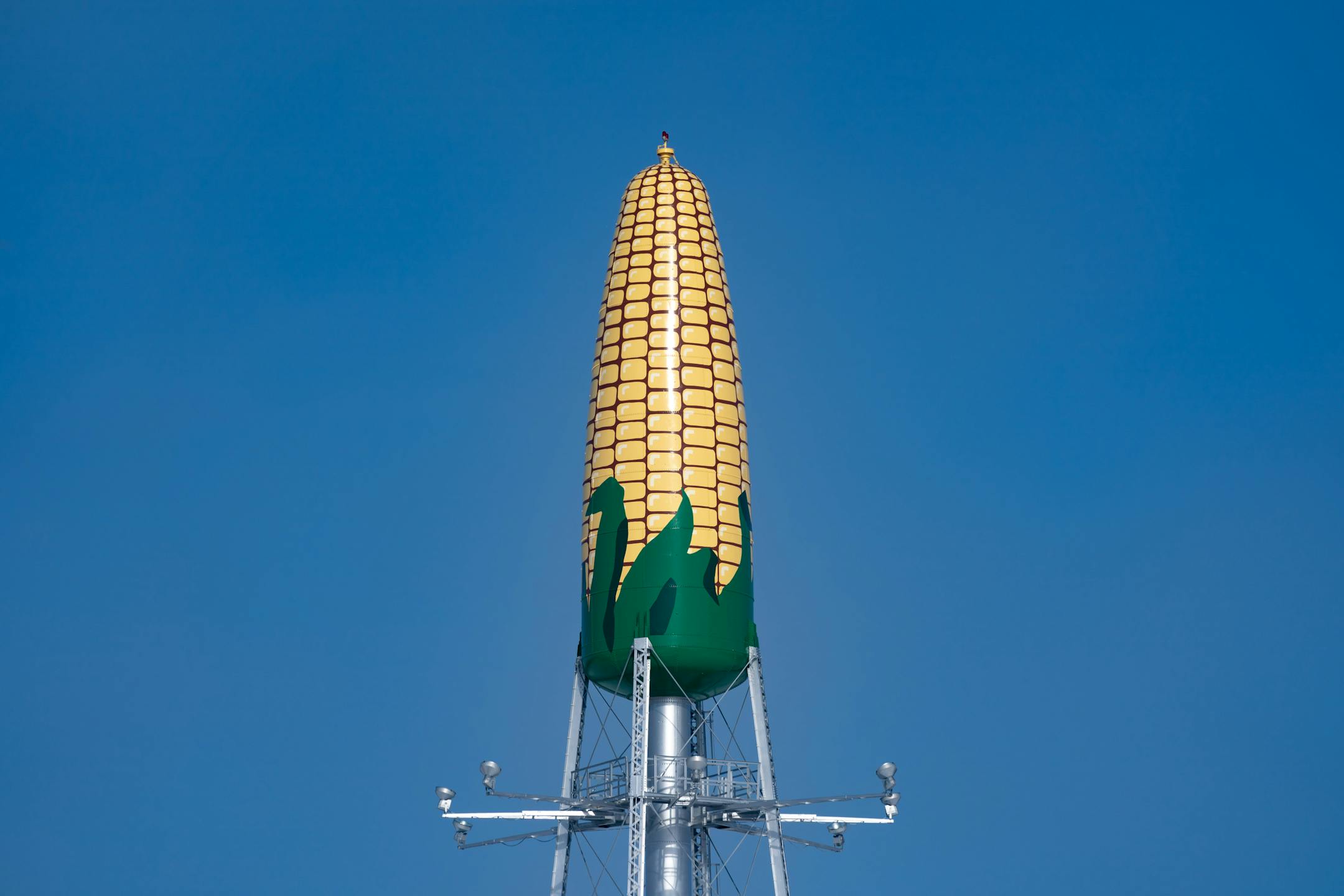 The Ear of Corn Water Tower, Tuesday, Feb. 1, 2022, Rochester, Minn. ] GLEN STUBBE • glen.stubbe@startribune.com