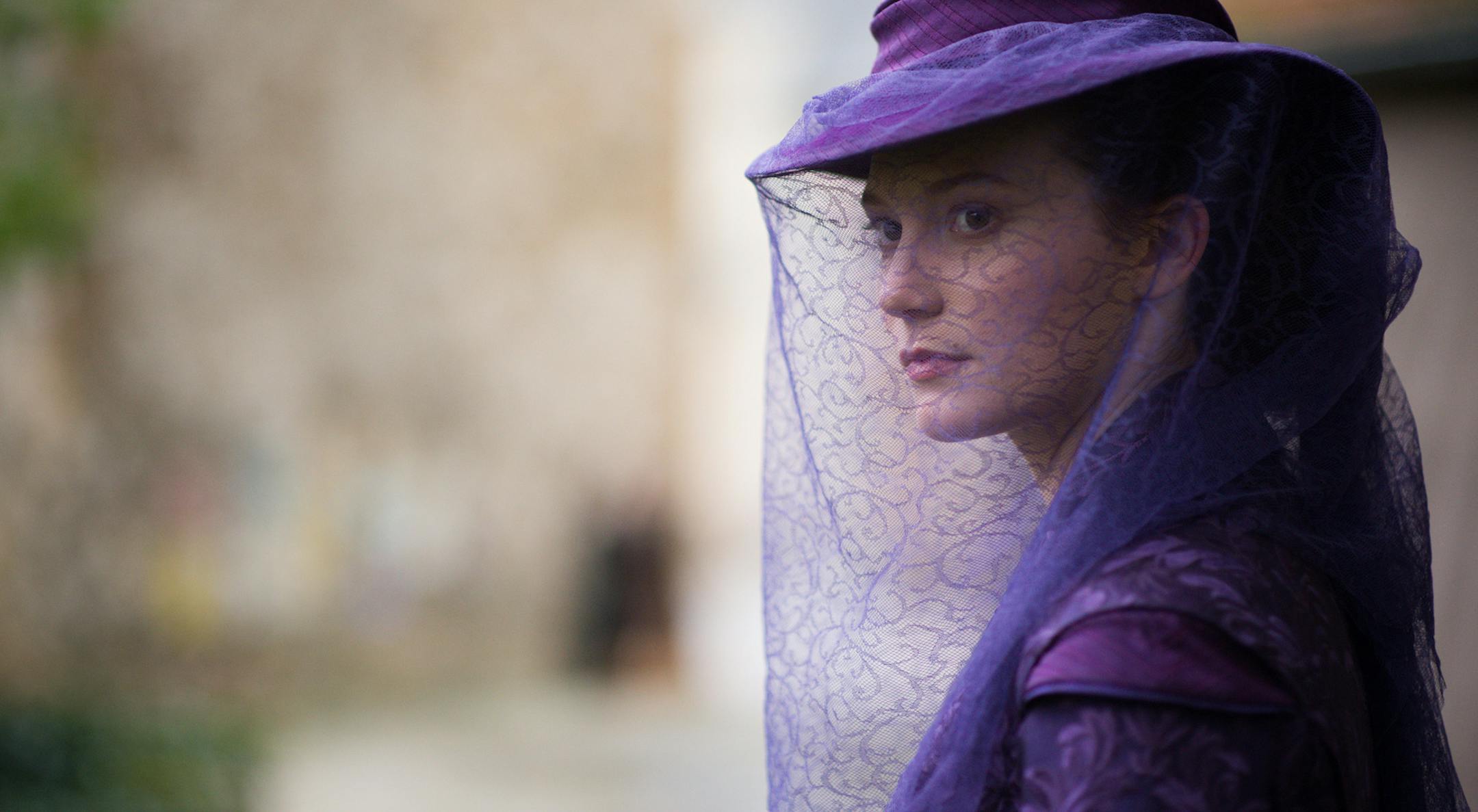 This photo provided by Alchemy shows, Mia Wasikowska as Emma Bovary, in Alchemyís "Madame Bovary." The film opens in U.S. theaters on June 12, 2015. (Alchemy via AP)