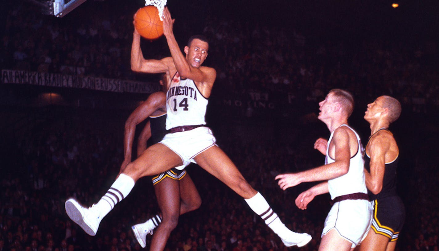 Lou Hudson, Minnesota Gophers basketball player. "Sweet Lou" will be remembered as one of the greatest players in Gophers basketball history.