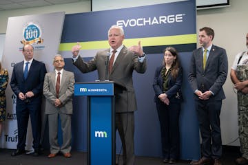 Gov. Tim Walz announced the final adoption of Minnesota’s new clean cars rule in July 21 at a manufaturer of electric vehicle battery heating techno