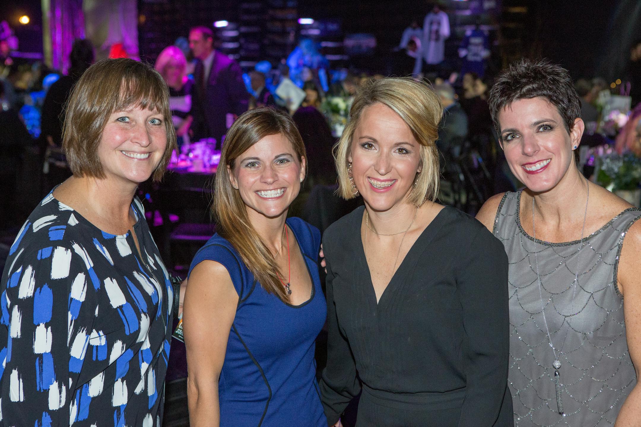 Robin Stoltz, Kari Flaherty, Dianna Bartness, Brea Bradshaw at the 2017 Gala celebrating Circus Juventas. [ Special to Star Tribune, photo by Matt Blewett, Matte B Photography, matt@mattebphoto.com, November 4, 2017, Circus Juvantas, St. Paul, Minnesota, SAXO 1004615935 FACE111917