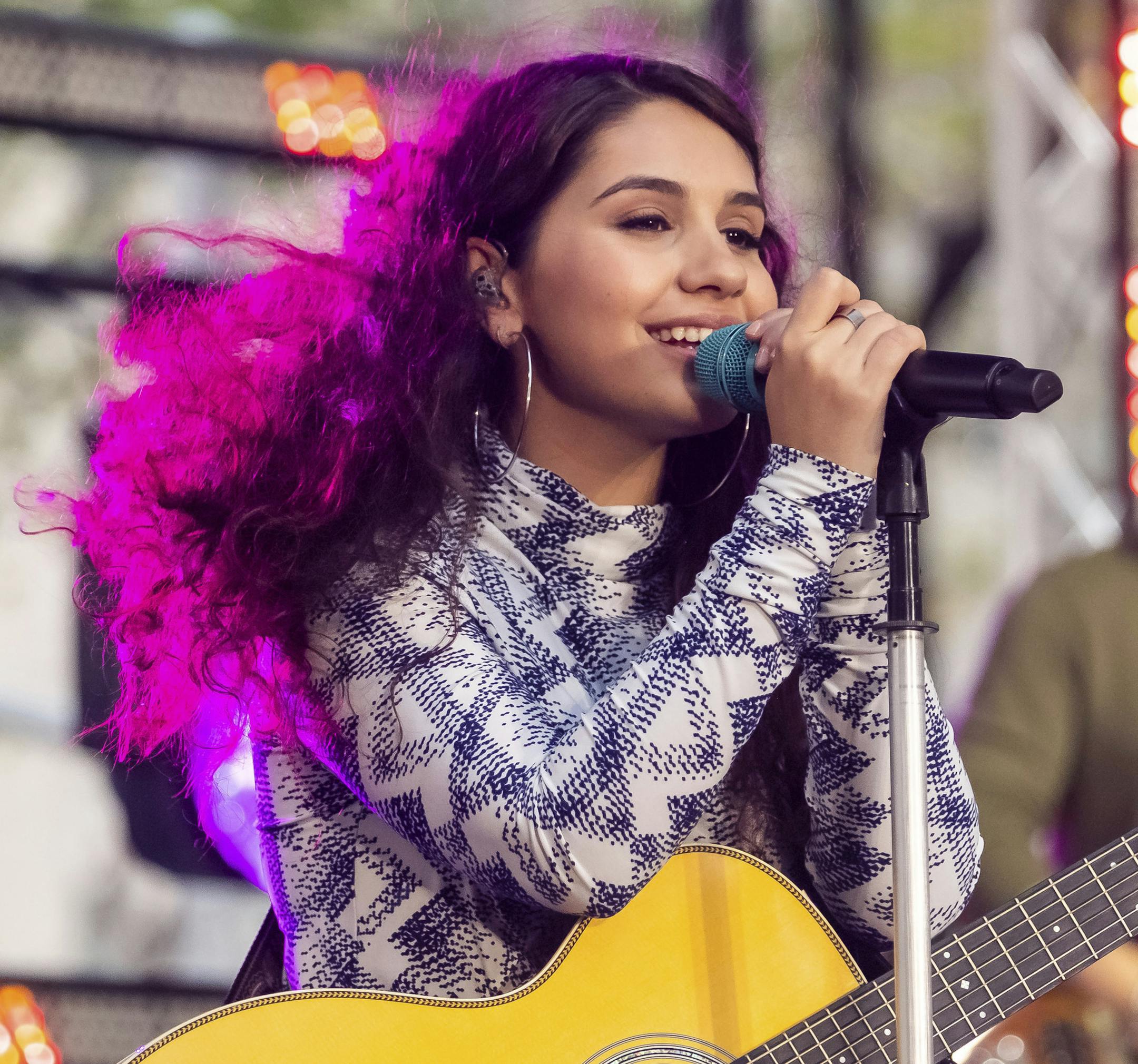 Alessia Cara performs on NBC's Today show at Rockefeller Plaza on Friday, Oct. 11, 2019, in New York. (Photo by Charles Sykes/Invision/AP)