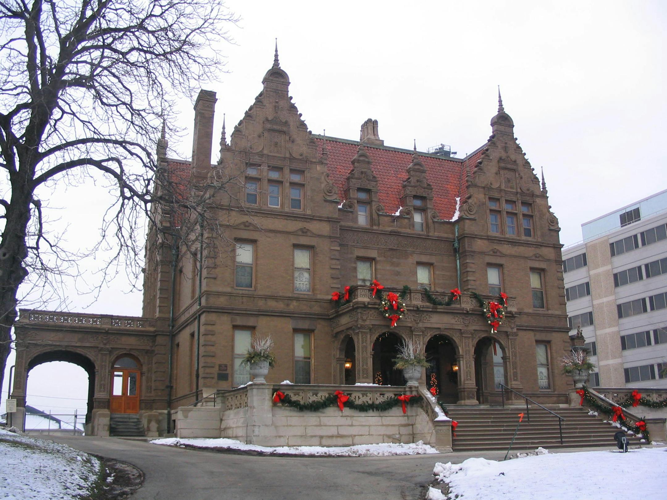 The Pabst Mansion in Milwaukee, Wisconsin, is a massive graystone residence built for beer baron Capt. Frederick Pabst in 1892, and it's a true mansion, by every definition of the word: It's grand, it's old, it's hand-crafted, and you're not allowed to touch anything, January 14, 2008.