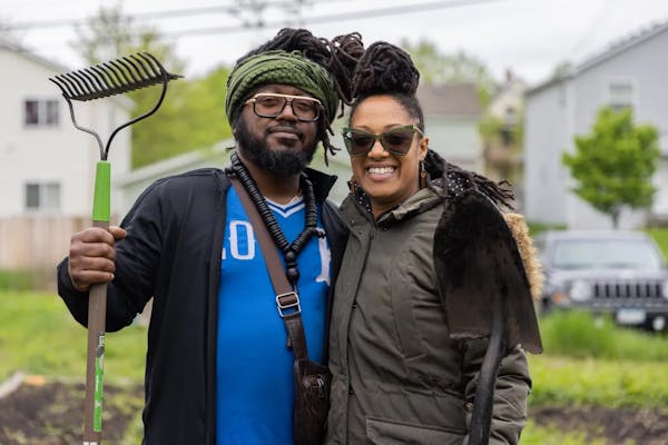Michael Kuykindall and Queen Frye started a garden on a vacant lot in north Minneapolis to improve the community.