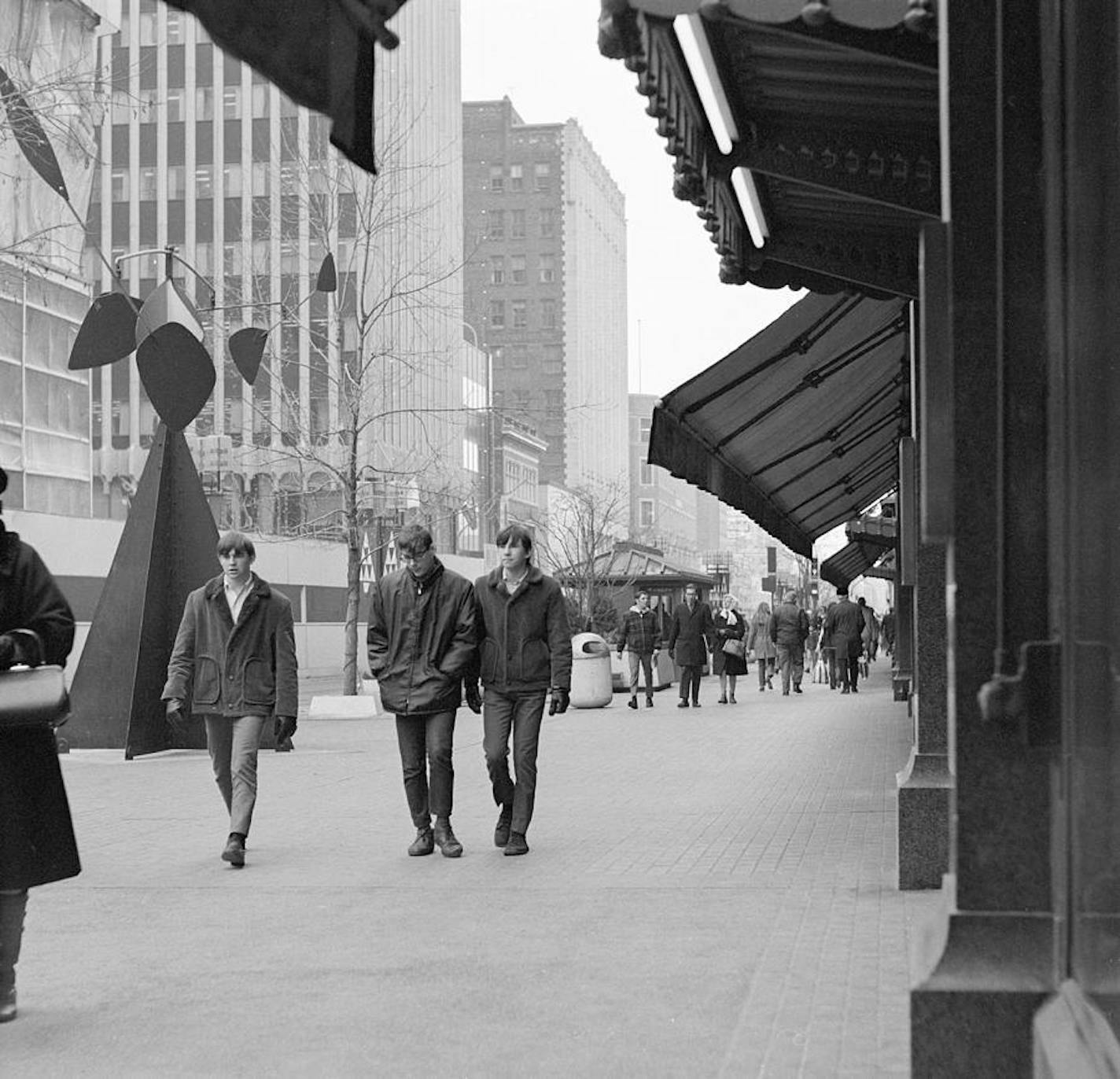 Nicollet Mall in downtown Minneapolis was the original home for Alexander Calder's "The Spinner."