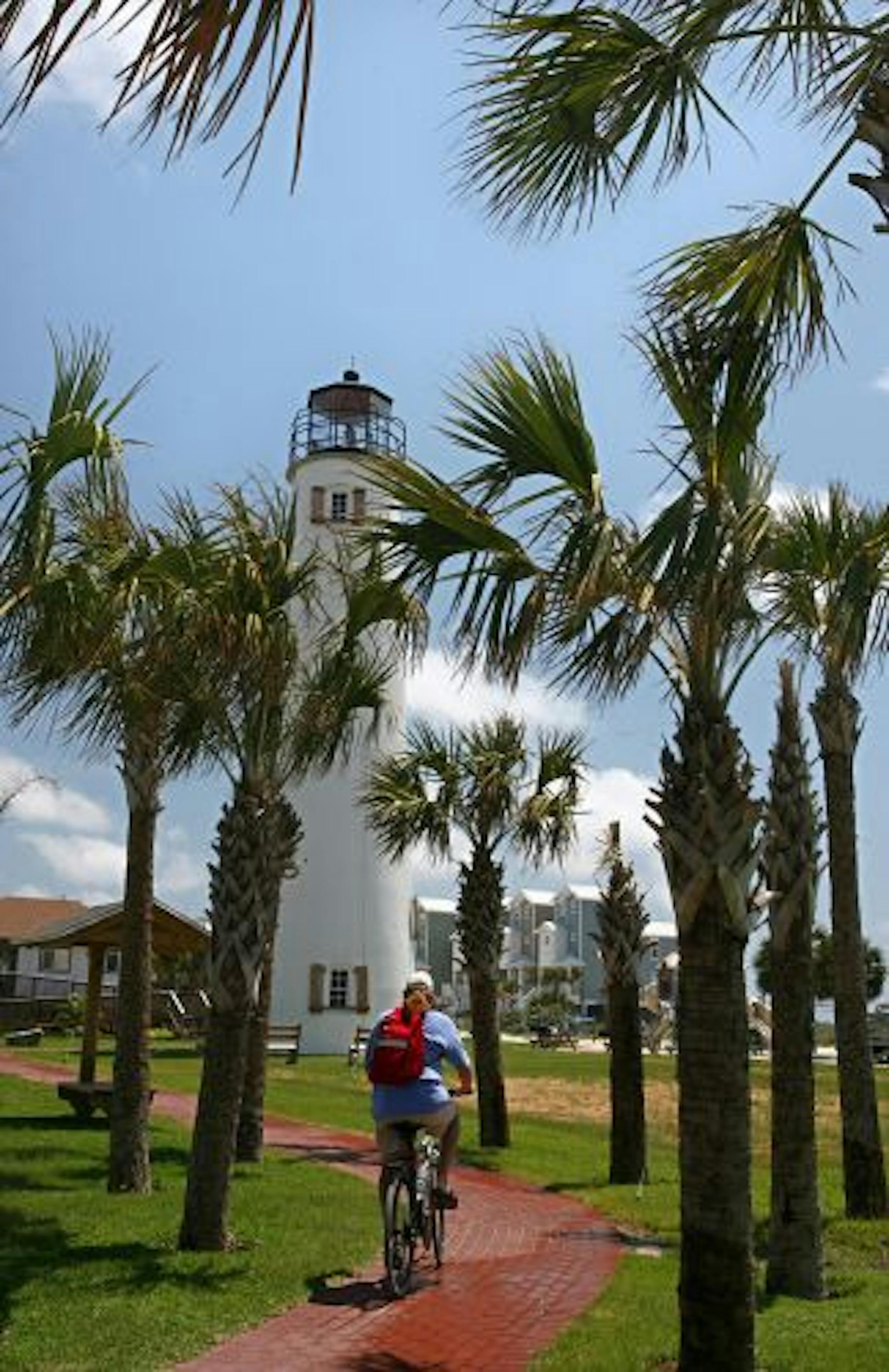 (05/03/2009 APALACHICOLA) 2. The Cape St. George Lighthouse was reconstructed on St. George Island near Apalachicola and East Point, Fl. Visitors can climb to the top for a view of the island and the Gulf. St. Petersburg Times photo by Scott Keeler