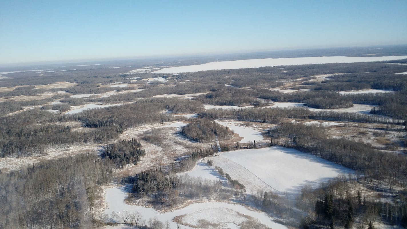 Hubbel Pond Wildlife Management Area. Some of the land shown is private that abuts the wildlife area.