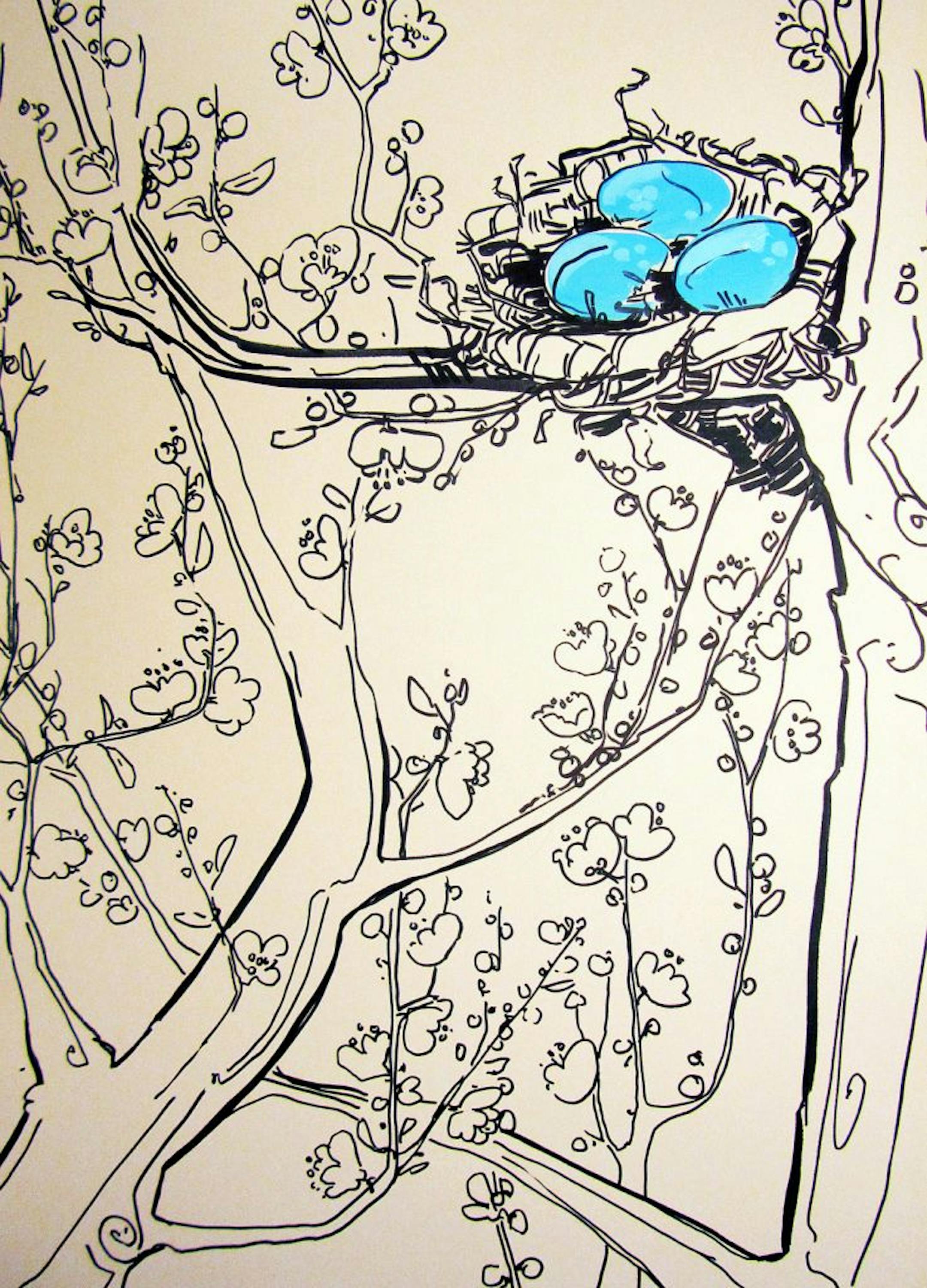 "Home Alone" by Ursula Murray Husted will be included at the MCAD art sale.