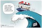 Editorial cartoon: Lisa Benson on the next wave