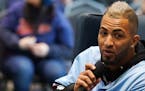 Twins outfielder Eddie Rosario took questions on stage for a Facebook Live event during TwinsFest on Saturday.