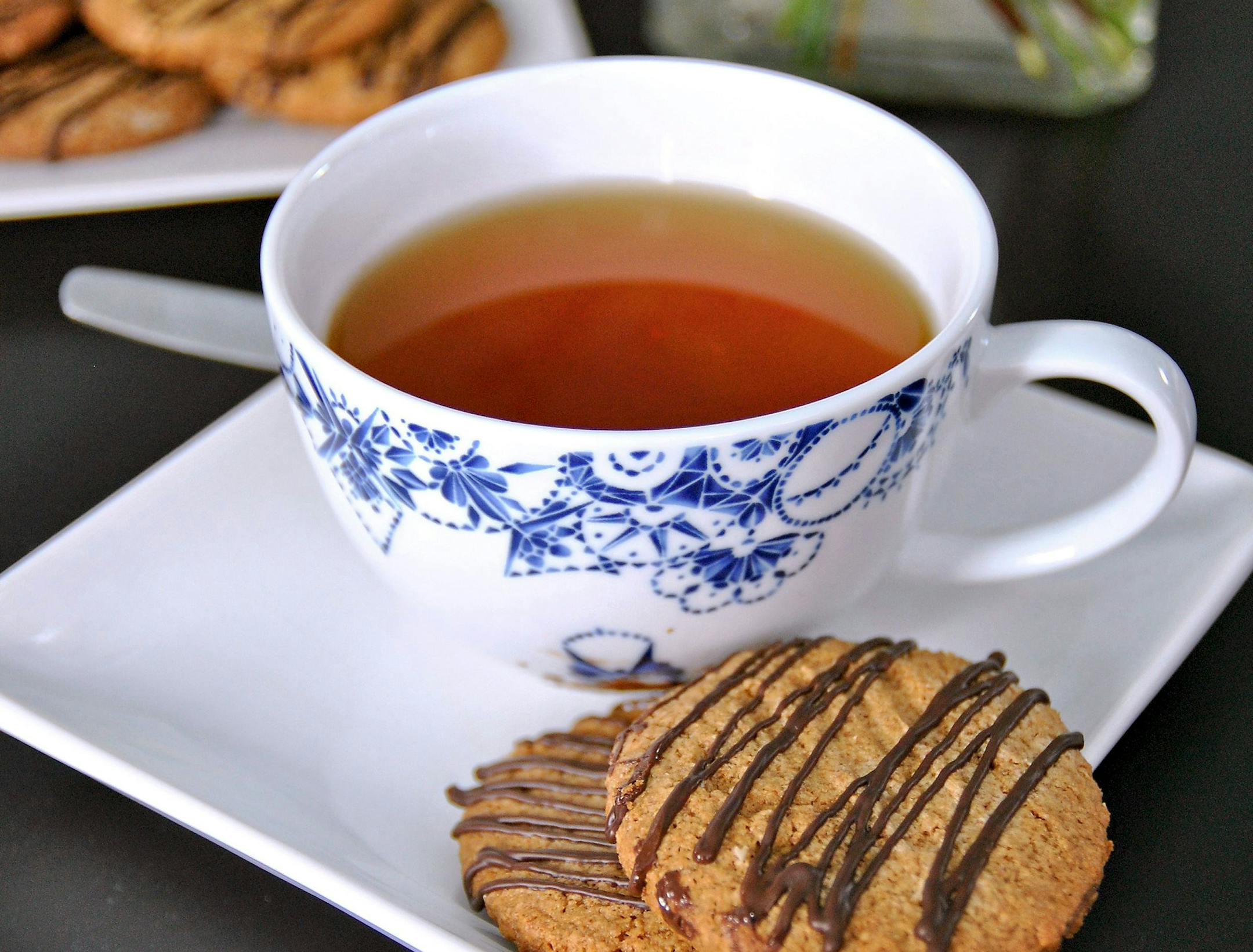  Chocolate “digestive” cookies are a sweet treat that is thought to aid digestion.