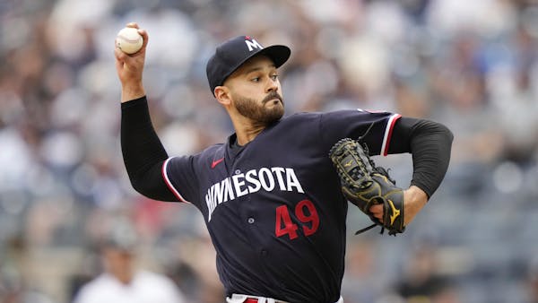 Pablo López delivered a pitch Sunday during the Twins’ 2-0 loss to the Yankees in New York.