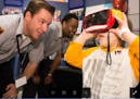 A group of Best Buy employees showed patients new technology during a recent visit to St. Jude Children's Research Hospital in Memphis.