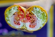 Greg's a hunger crusher. Who knew Hot Cheetos were what's missing in a wrap sandwich? Find it at Wrap.