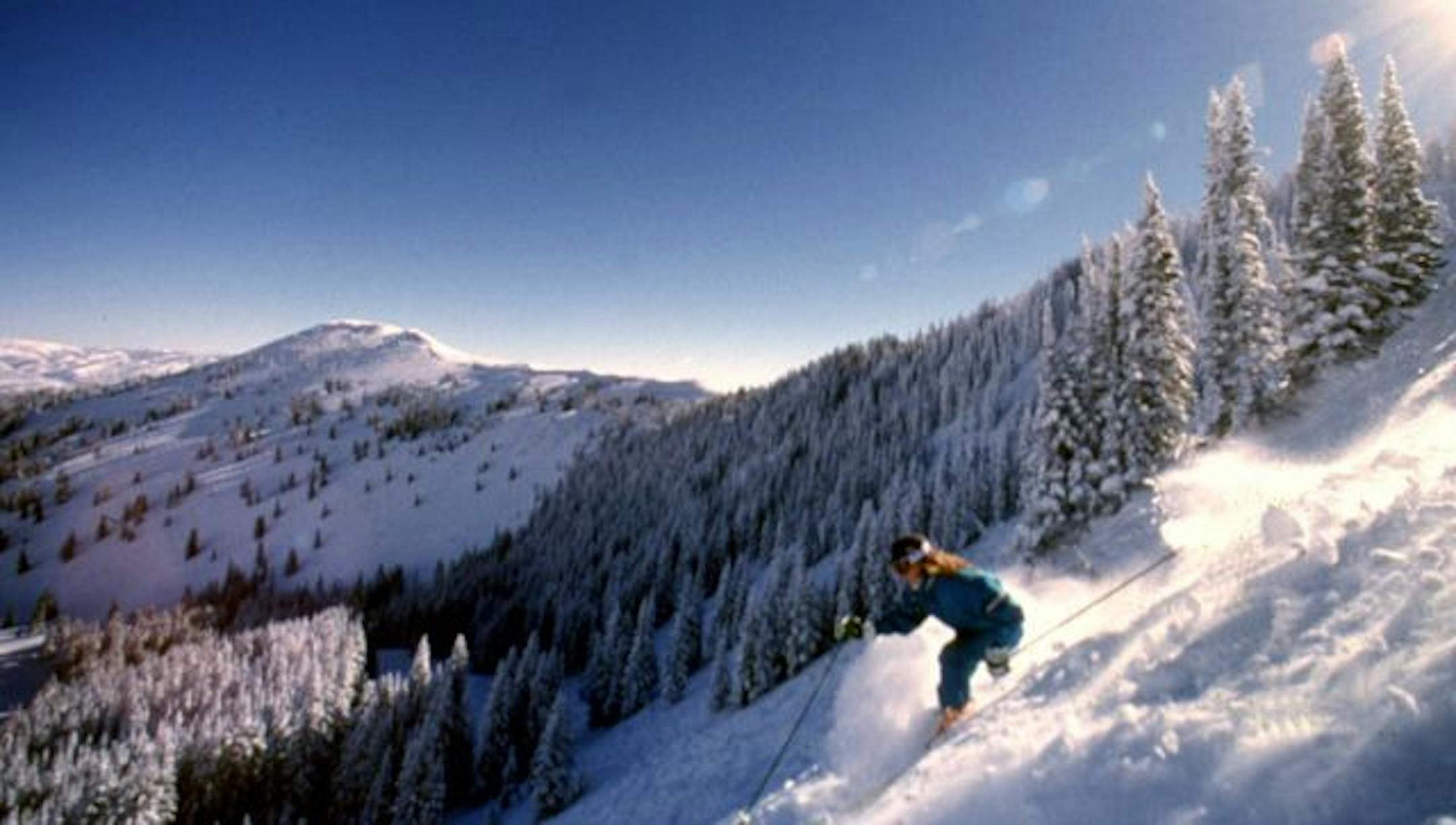 This is a 1997 photo of a skier at Park City Mountian Resort in Park City, Utah. When it comes to the Greatest Snow on Earth, don't count on a three-ring circus of slashed prices among Utah ski resorts.