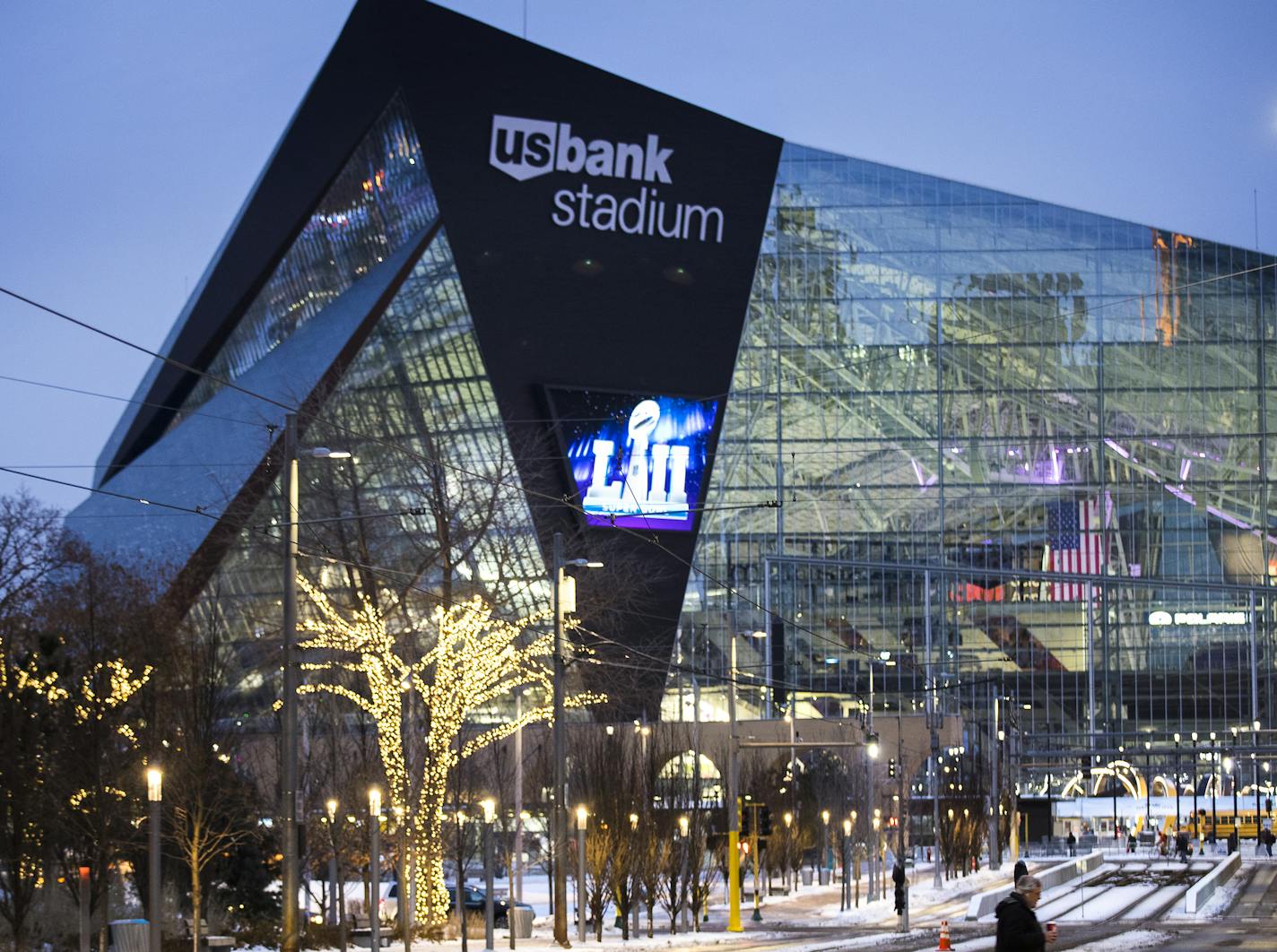 U.S. Bank Stadium in downtown Minneapolis.