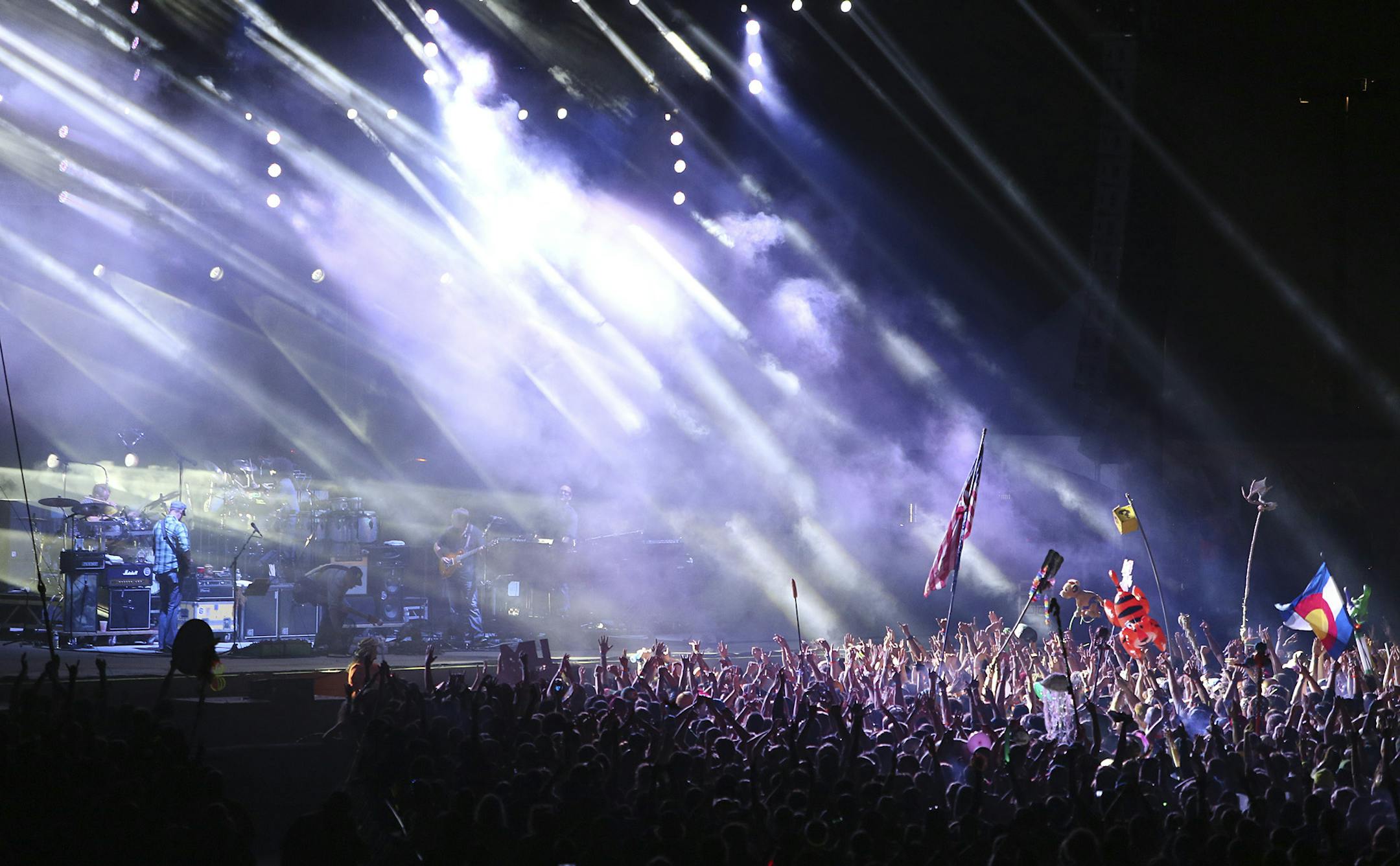 Umphrey’s McGee performed during the Summer Set Festival in Somerset, Wis., Saturday August 25, 2012.