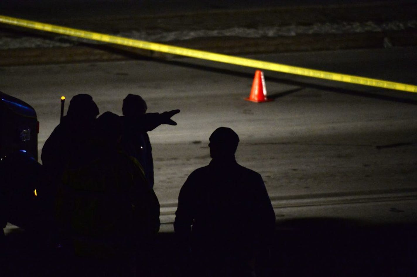 Police and the Plymouth Fire Department blocked off and investigated the intersection of Northwest Blvd. and Rockford Road in Plymouth near the site of a body.