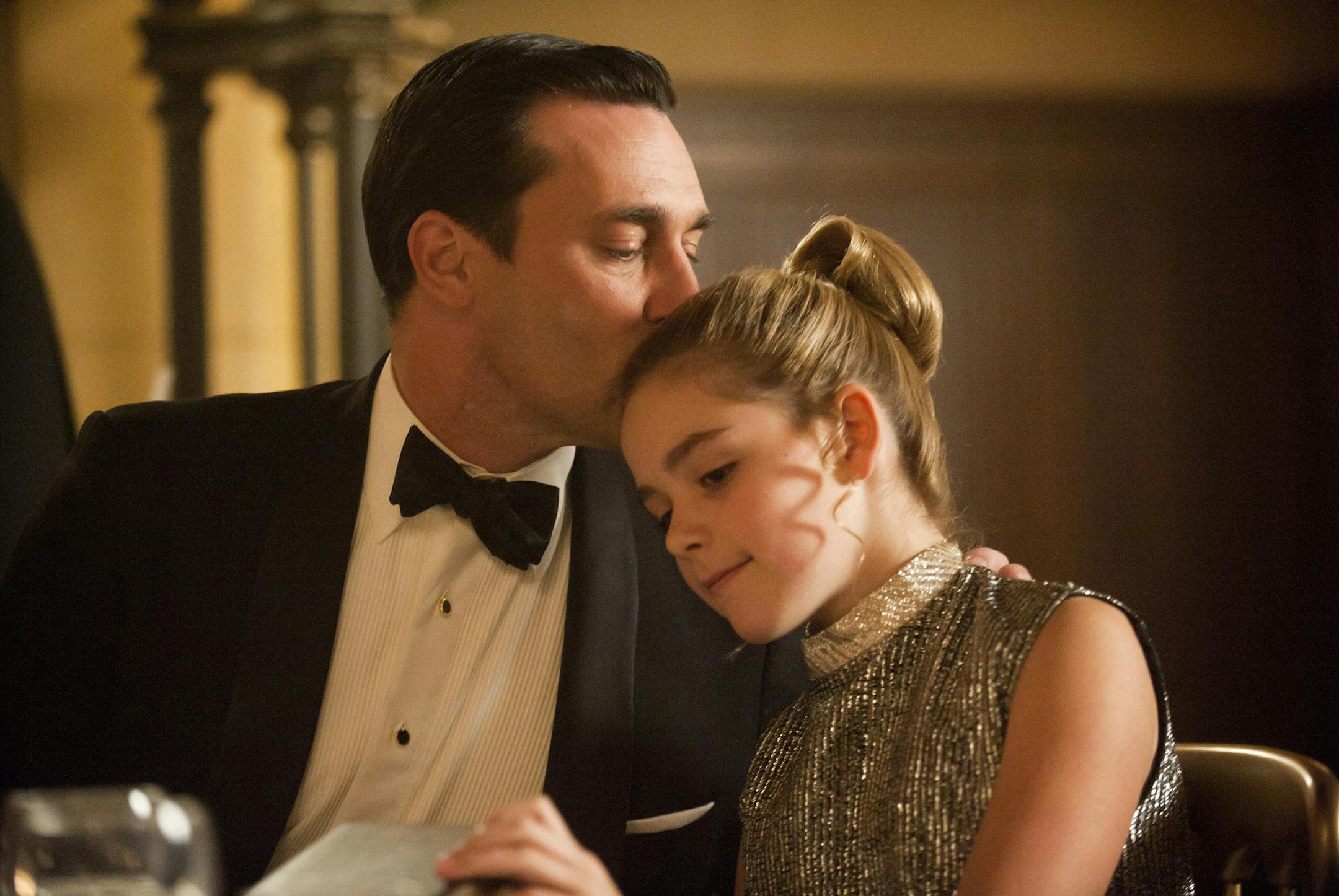 Jon Hamm and Kiernan Shipka on “Mad Men”