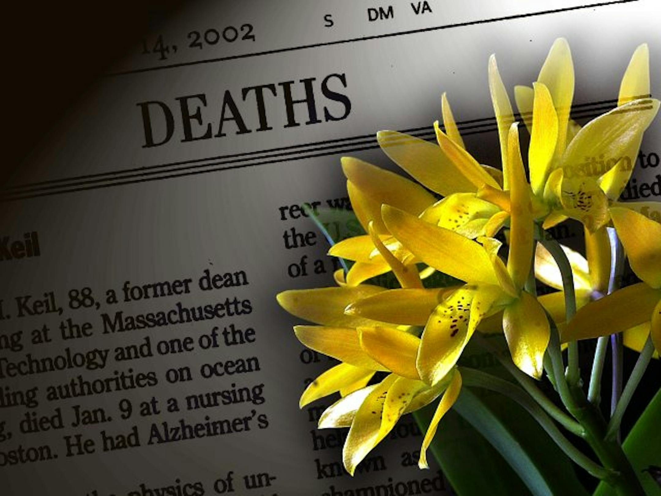 Graphic to be used with stories about deaths and funerals.