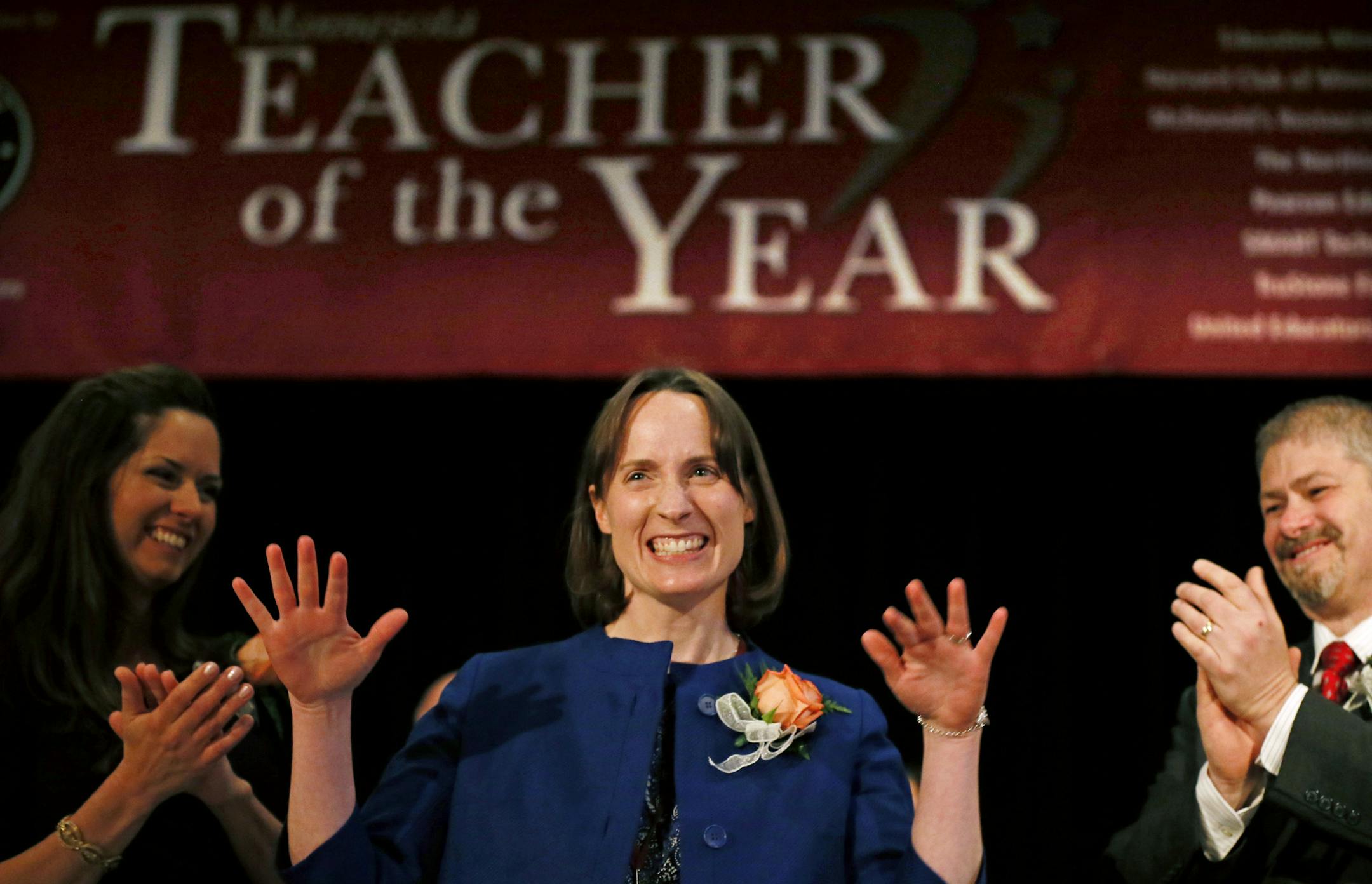Megan Olivia Hall, a teacher at Open World Learning Community in St. Paul was named the 2013 Minnesota Teacher of the Year Sunday May 5, 2013 in Brooklyn Park , MN. ] JERRY HOLT ‚Ä¢ jerry.holt@startribune.com