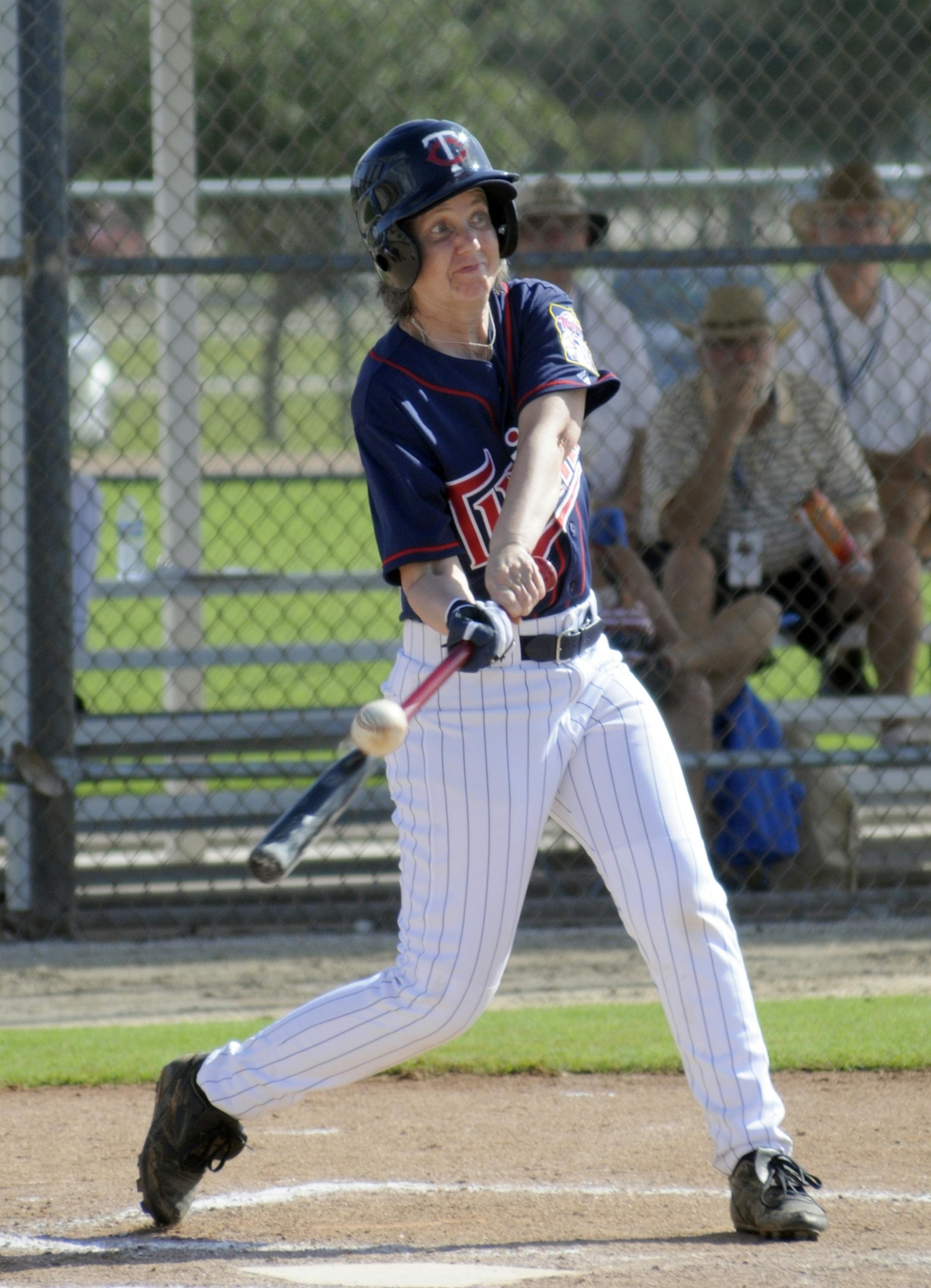 Annie Breitenbucher first person account of Twins Fantasy Camp, January 2012, Fort Mters, FL
Annie at bat