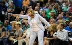 Lynx head coach Cheryl Reeve was frustrated in the first half as the Lynx trailed by more than 10 points at one point. ] RENEE JONES SCHNEIDER � ren