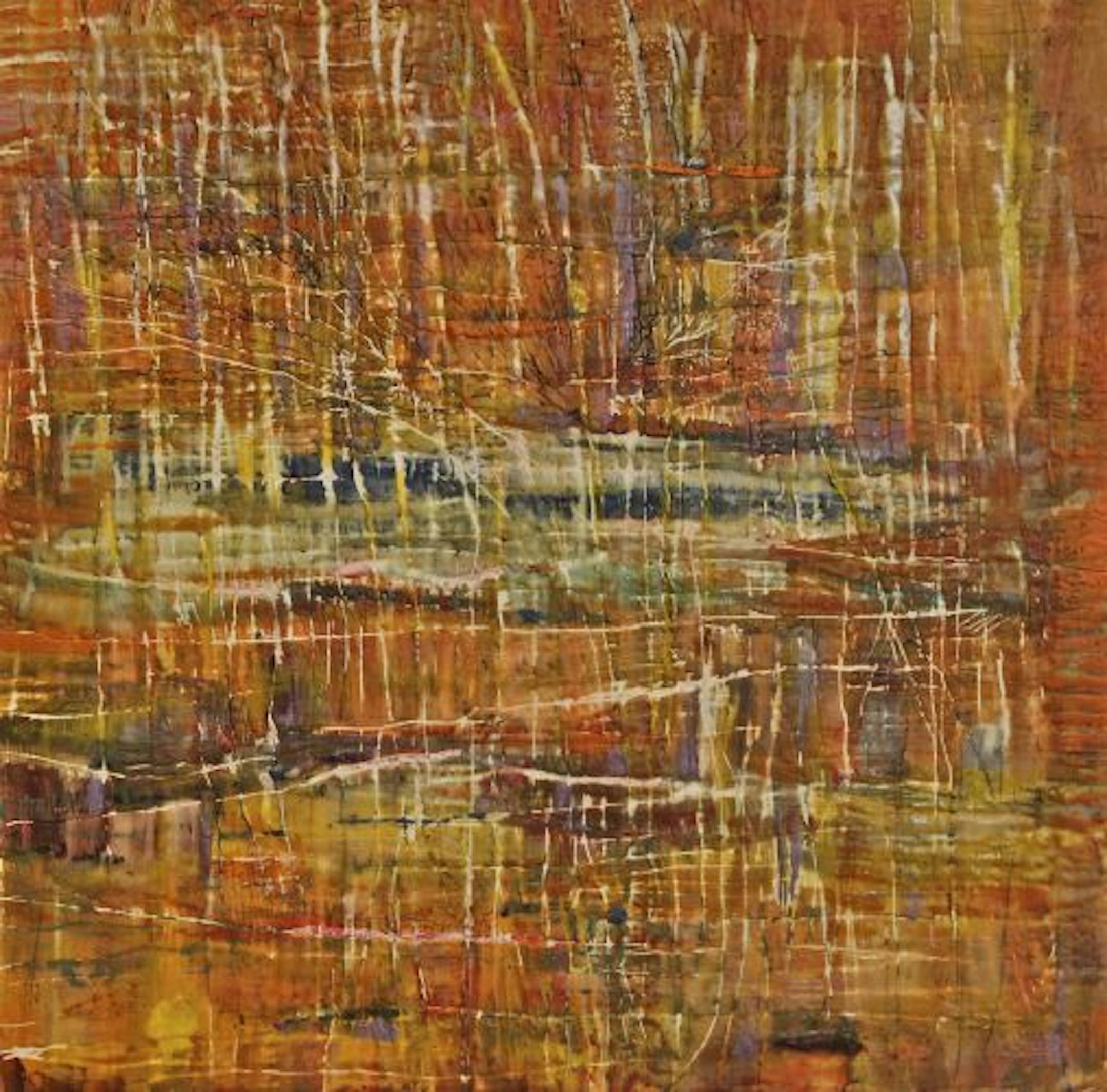 Brazilian-born Silvana LaCreta Ravena's paintings dance with warm tones.